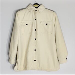 Vintage Deerskin Trading Post Warm Sherpa Vintage Jacket off white women’s large